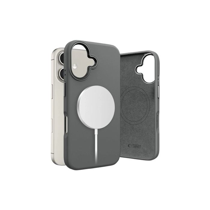 Obal Tech-Protect Silicone Pure MagSafe Apple iPhone 16 Clay