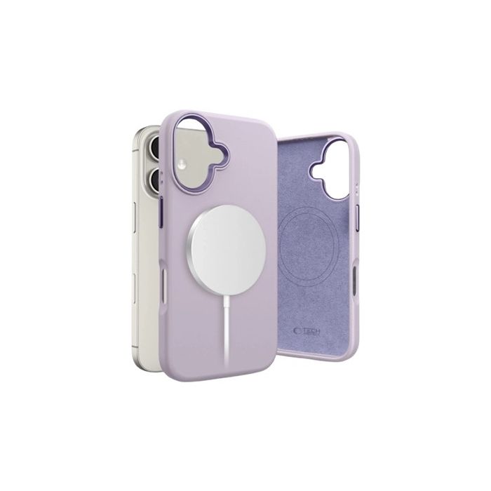 Obal Tech-Protect Silicone Pure MagSafe Apple iPhone 16 Mauve