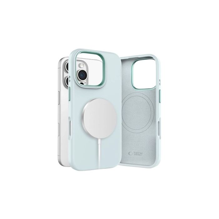 Obal Tech-Protect Silicone Pure MagSafe Apple iPhone 16 Pro Sky Blue