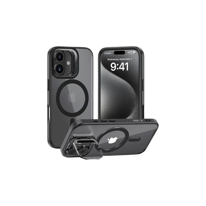 Obal Tech-Protect Magstand MagSafe Apple iPhone 16 Matte Black