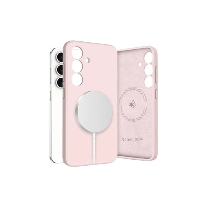 Obal Tech-Protect Liquid Silicone MagSafe Samsung Galaxy S25 5G S931 Pink Pearl