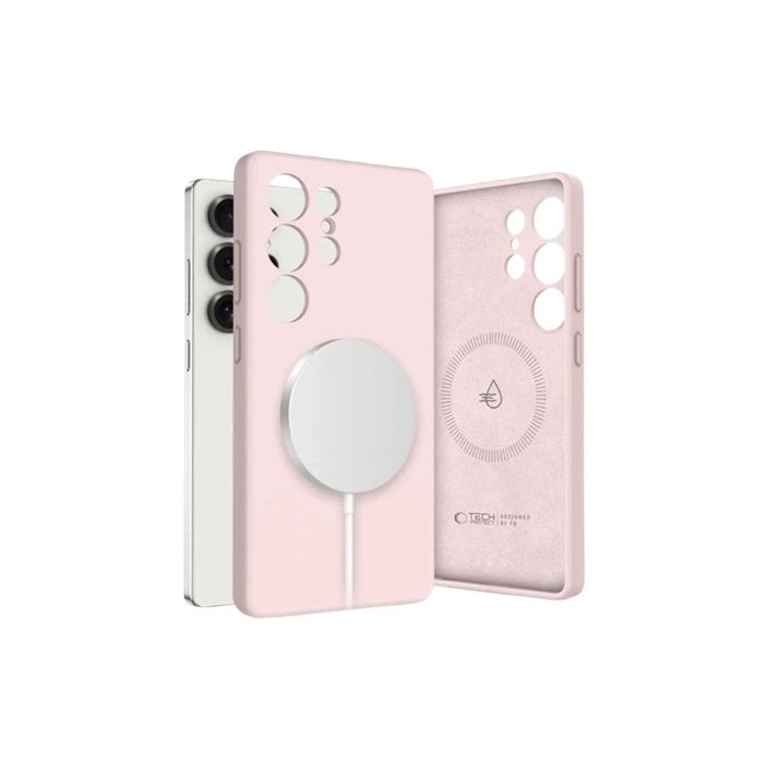 Obal Tech-Protect Liquid Silicone MagSafe Samsung Galaxy S25 Ultra 5G S938 Pink Pearl