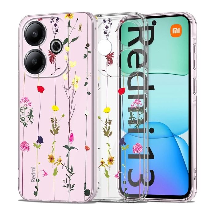 Obal Tech-Protect Flexair+ Xiaomi Redmi 13 4G/5G Garden Floral