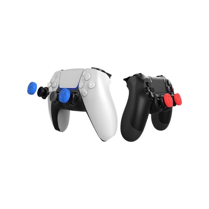 iPega P5029, silikónové krytky ovládacích páčiek PS5/PS4 Red/Blue (4ks)