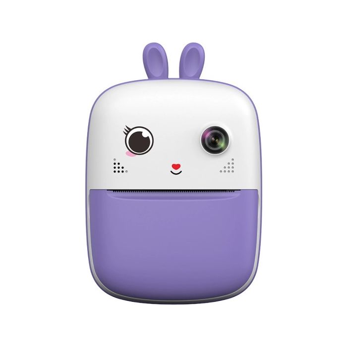 HURC10F Mini termálna fototlačiareň pre deti, nahrávanie videa, fialová