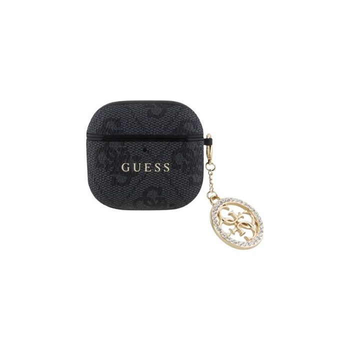 Guess 4G Script PC/PU Charm Apple AirPods 4 GUA4P4E4CDK Black