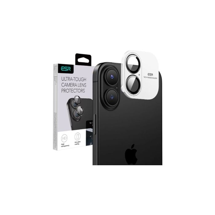 Ochranné sklo na fotoaparát ESR Armorite Camera Protector Apple iPhone 16/16 Plus čierne