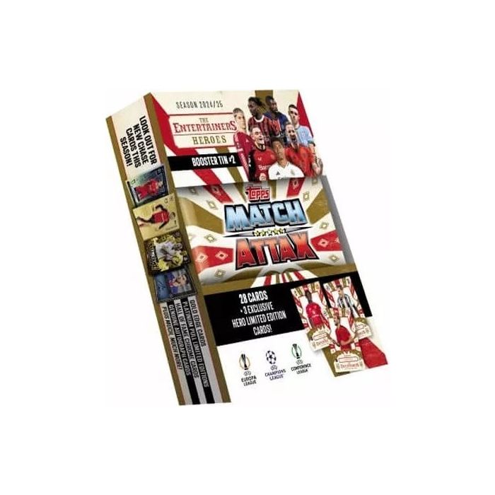 Futbalové karty Topps Match Attax TCG 2024/25 UCC Booster Tin 2 žltá