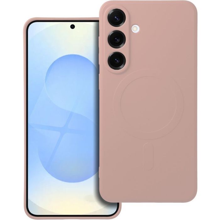 Obal SILICONE MAG COVER case MagSafe Samsung Galaxy S25 5G S931 pink