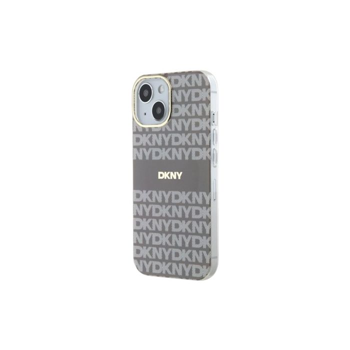 Obal DKNY PC/TPU Repeat Pattern Tonal Stripe Magsafe Apple iPhone 13 DKHMP13MHRHSEE béžový