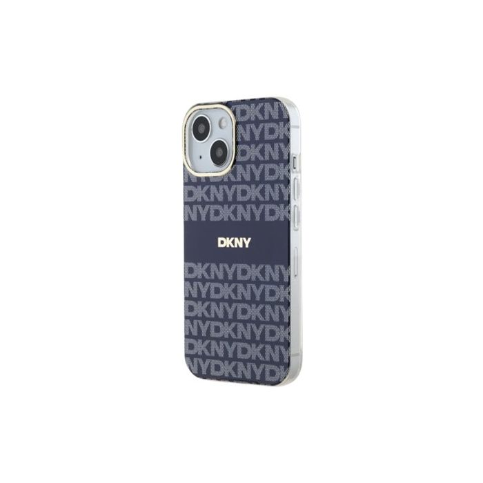 Obal DKNY PC/TPU Repeat Pattern Tonal Stripe Magsafe Apple iPhone 13 DKHMP13MHRHSEB modrý