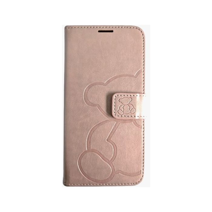 Obal Mezzo Book Samsung Galaxy A36 5G A366/A56 5G A566 teddy bear zlato ružový