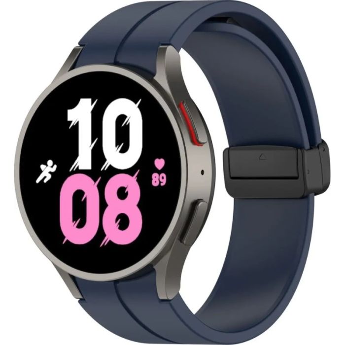 Remienok Bizon Strap Watch Silicone Samsung Galaxy Watch FE/7/6/6 Classic/5/5 Pro/4/4 Classic modrý