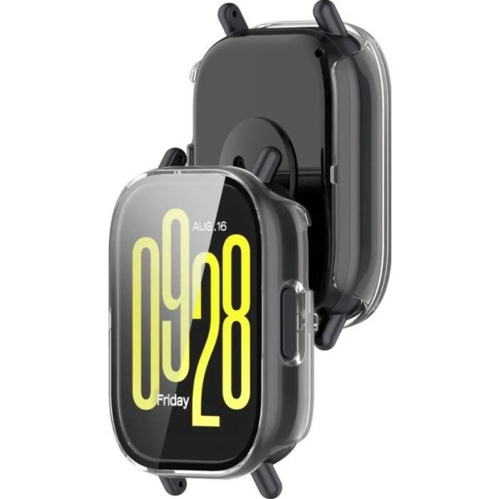 Ochranné puzdro/sklo Bizon Case PlusGlass Watch Xiaomi Redmi Watch 5 Active transparentné