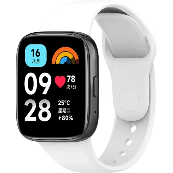 Remienok Bizon Strap Watch Dots Universal 20mm biely