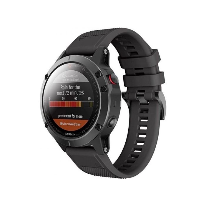 Remienok Tech-Protect Smooth Garmin Fenix 5/6/6 Pro/7 čierny