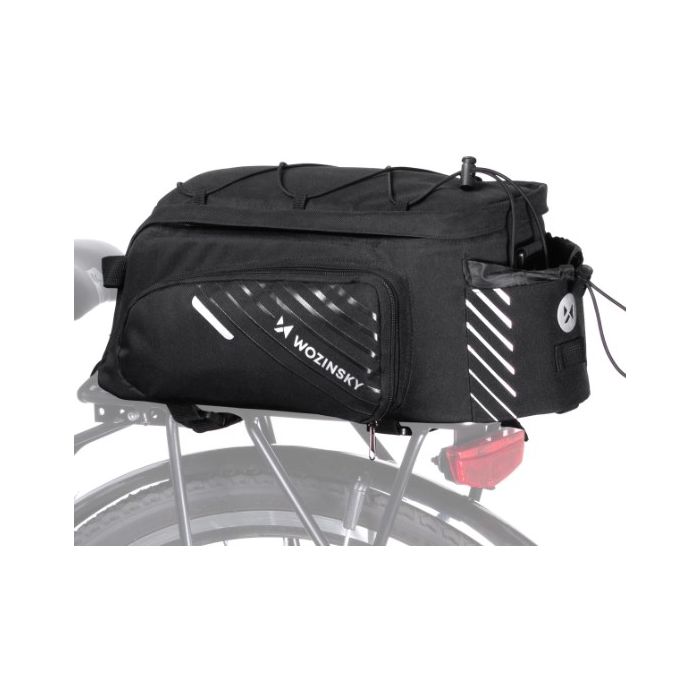 Wozinsky WBB22BK, taška na bicykel na zadný držiak, 9l, čierna