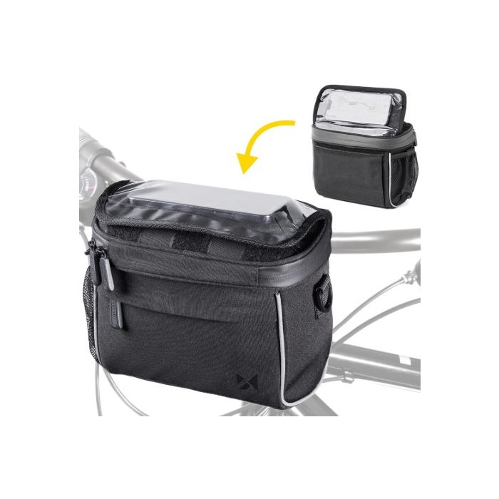 Wozinsky WBHBB-01, taška na bicykel na riadidlá, 4l, čierna