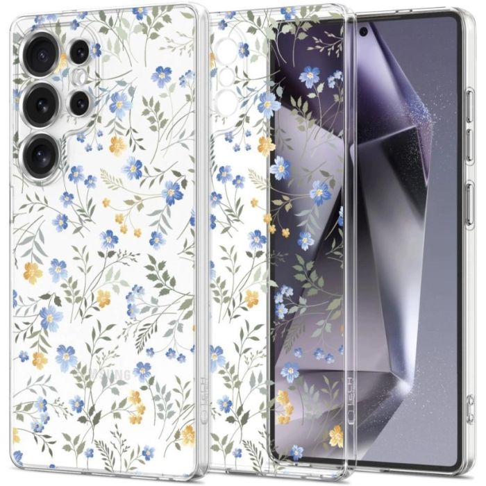 Obal Tech-Protect Flexair Samsung Galaxy S25 Ultra 5G S938 jarné kvety