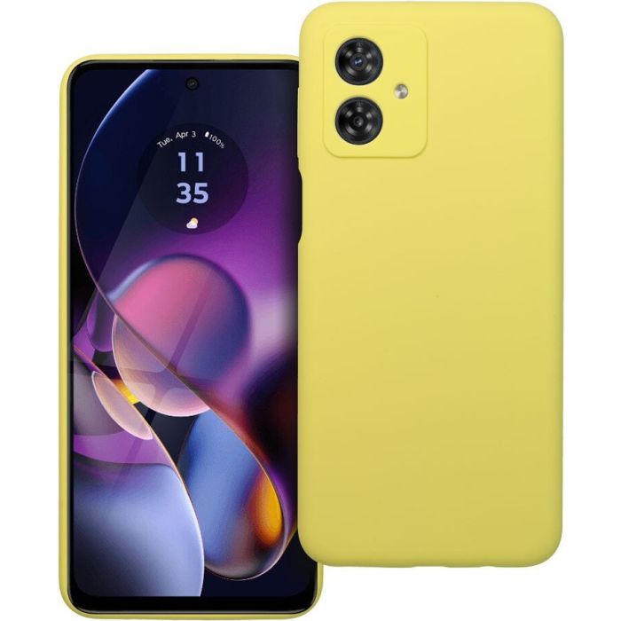 Obal SILICONE 2mm Motorola Moto G54 5G žltý