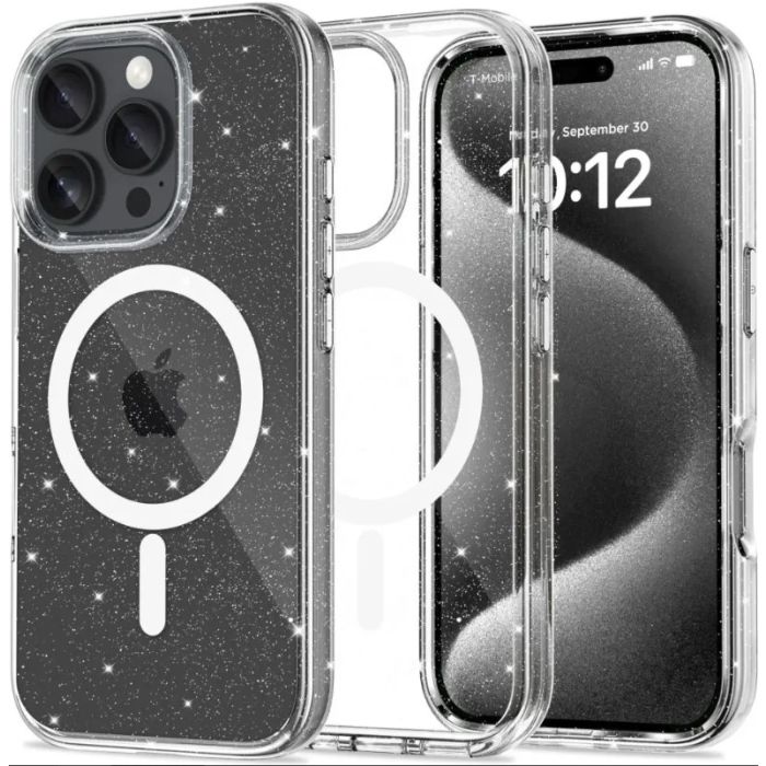 Obal Tech-protect Flexair Hybrid MagSafe Case Apple iPhone 16 Pro Glitter