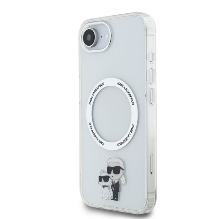 Obal Karl Lagerfeld IML Karl and Choupette MagSafe Apple iPhone 16e KLHMPSE4HNKCIT transparentný