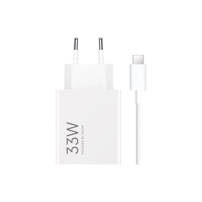Xiaomi MDY-11-EZ, USB-A 33W + USB-C kábel, biela (Bulk)