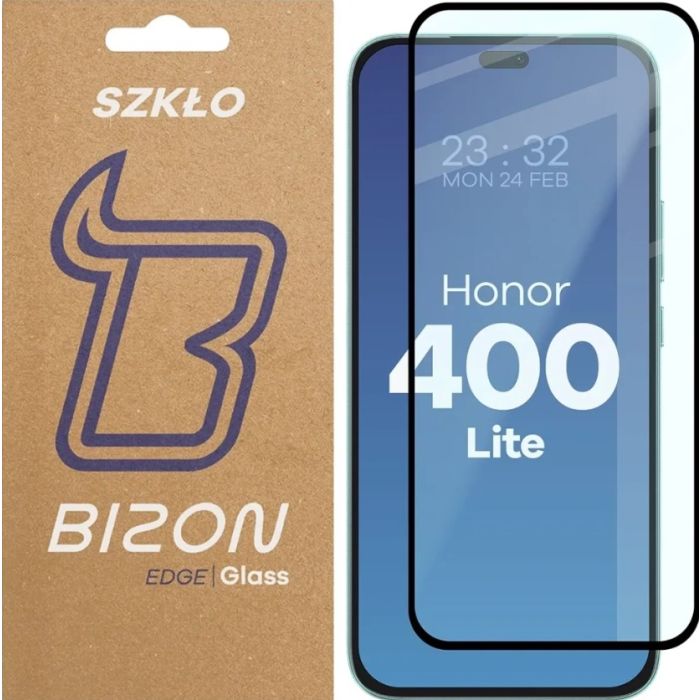 Ochranné sklo Bizon Edge 2 Honor 400 Lite 5G čierne