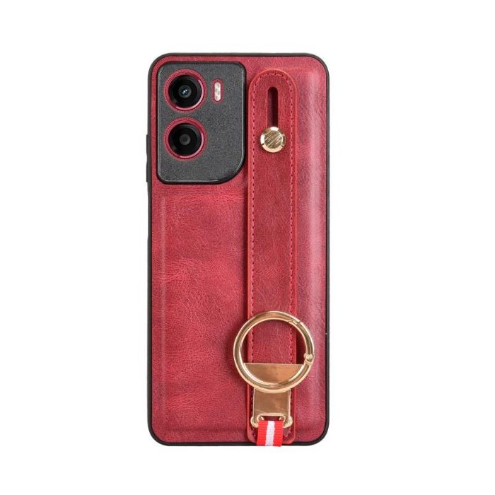 Obal Leather TPU/TPC Motorola Moto G05/E15 červený