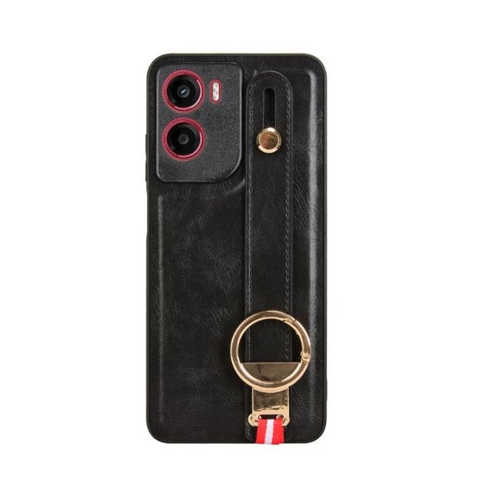 Obal Leather TPU/TPC Motorola Moto G05/E15 čierny