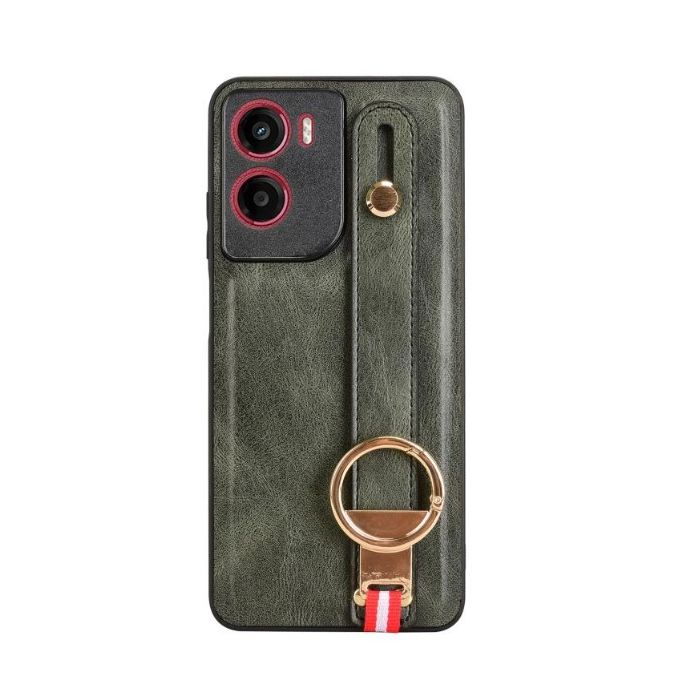 Obal Leather TPU/TPC Motorola Moto G05/E15 zelený