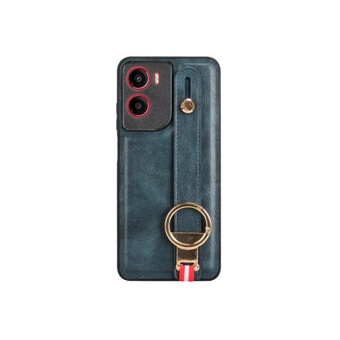 Obal Leather TPU/TPC Motorola Moto G05/E15 modrý