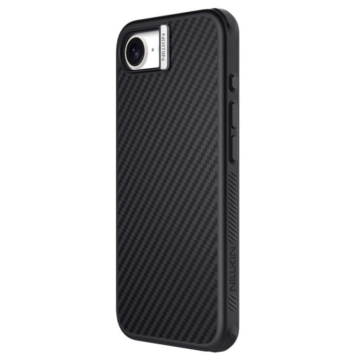 Obal Nillkin Synthetic Fiber PRO Magnetic Apple iPhone 16e strieborný