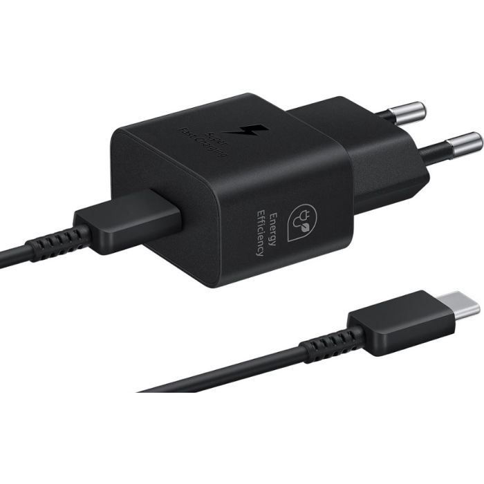 Nabíjačka Samsung EP-T2510EBE + EP-DN980BBE USB-C 25W + USB-C kábel čierna (Bulk)