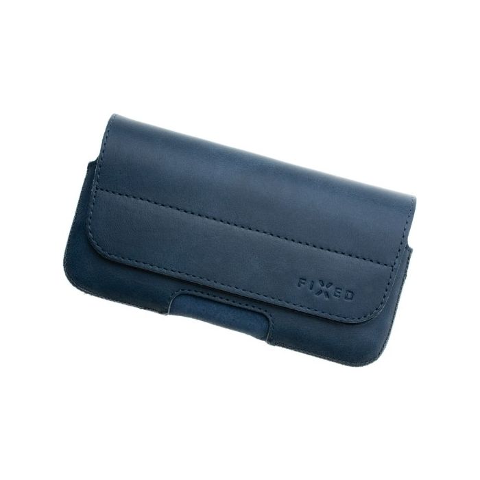 Obal FIXED Posh Koža 5XL - 147.0x83.0x9.7 mm - modrý