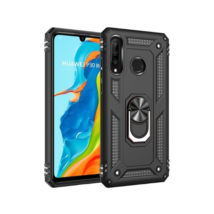 Obal Ring 360 Huawei P30 Lite čierny