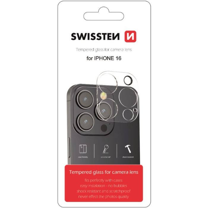 Ochranné sklo na fotoaparát SWISSTEN Apple iPhone 16
