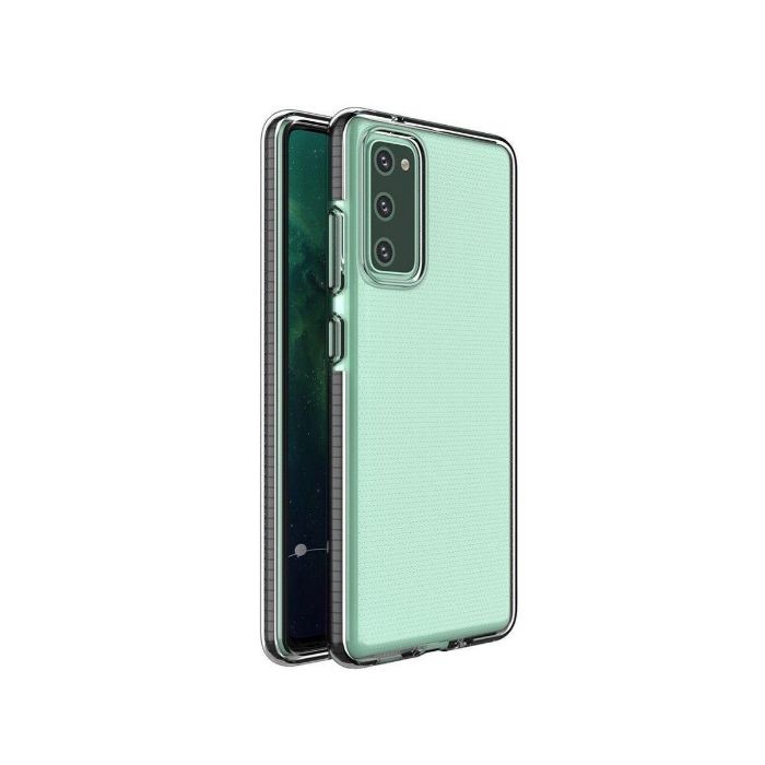Obal Spring Case Samsung Galaxy A12 A125/M12 M127transparentno-čierny