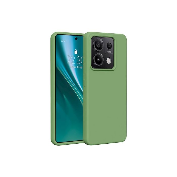 Obal Etteri Silicone case Xiaomi Redmi Note 13 5G light green