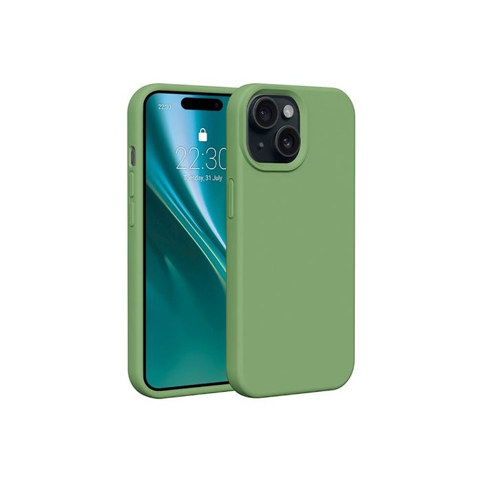 Obal Etteri Silicone case Apple iPhone 15 light green