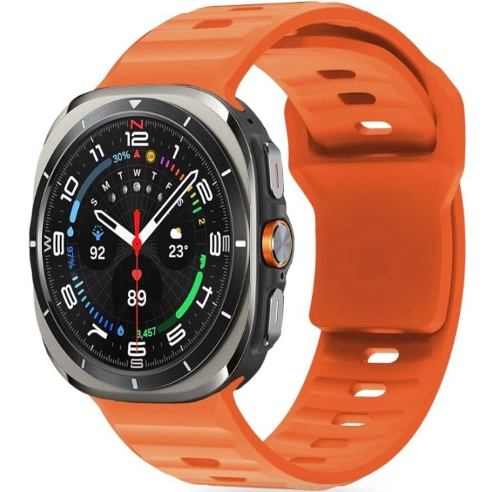 Tech-Protect Silicone Line Samsung Galaxy Watch Ultra 47mm Orange