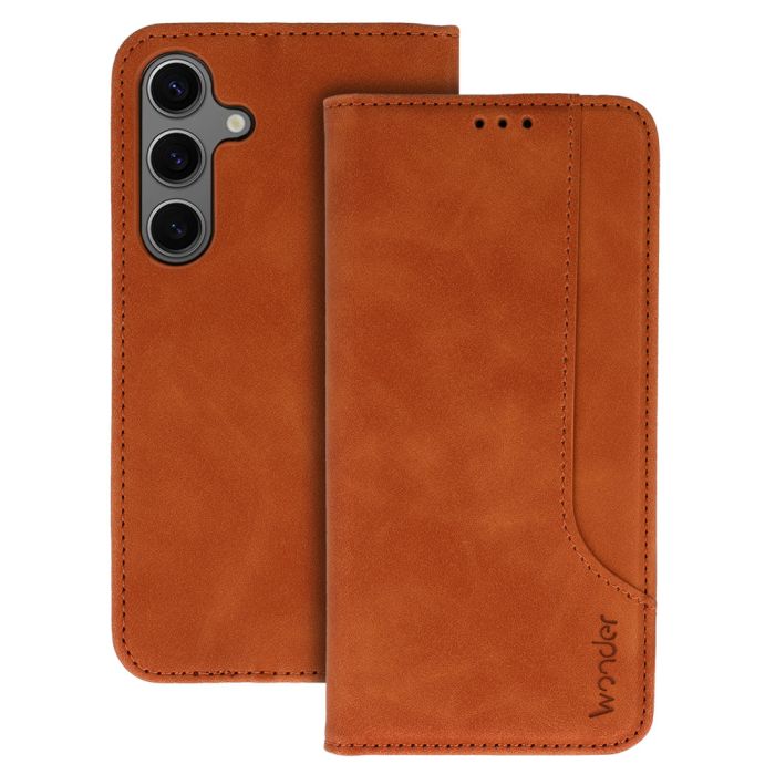 Obal Wonder Prime Book Samsung Galaxy A51 A515 hnedý