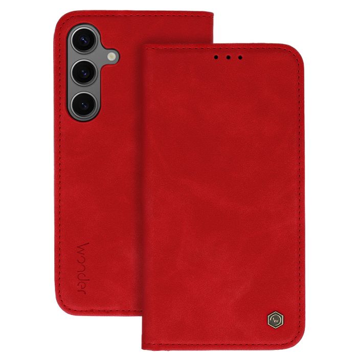 Obal Wonder Smart Book Xiaomi Redmi Note 13 4G červený