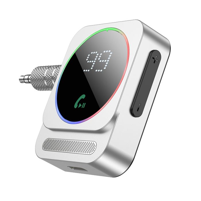 Borofone Aux Bluetooth Transmitter strieborný