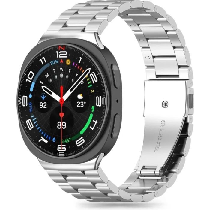 Remienok Tech-Protect Stainless Samsung Galaxy Watch 8/Classic 40/44/46mm strieborný