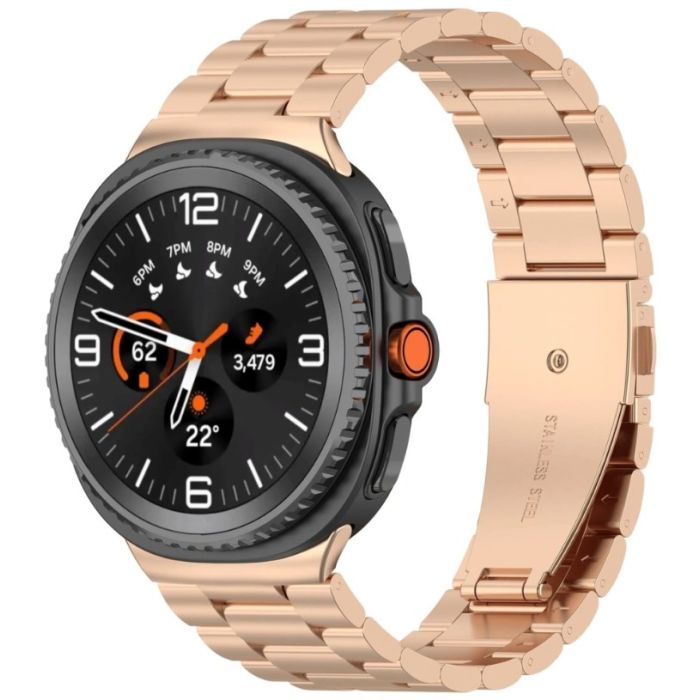 Remienok Bizon Strap Watch Aura Samsung Galaxy Watch 8 40mm/44mm/8 Classic 46mm ružovo-zlatý