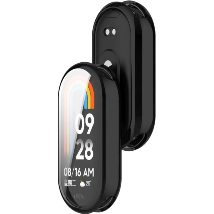 Ochranné puzdro/sklo Bizon Case Watch Felipe Xiaomi Smart Band 10 čierne