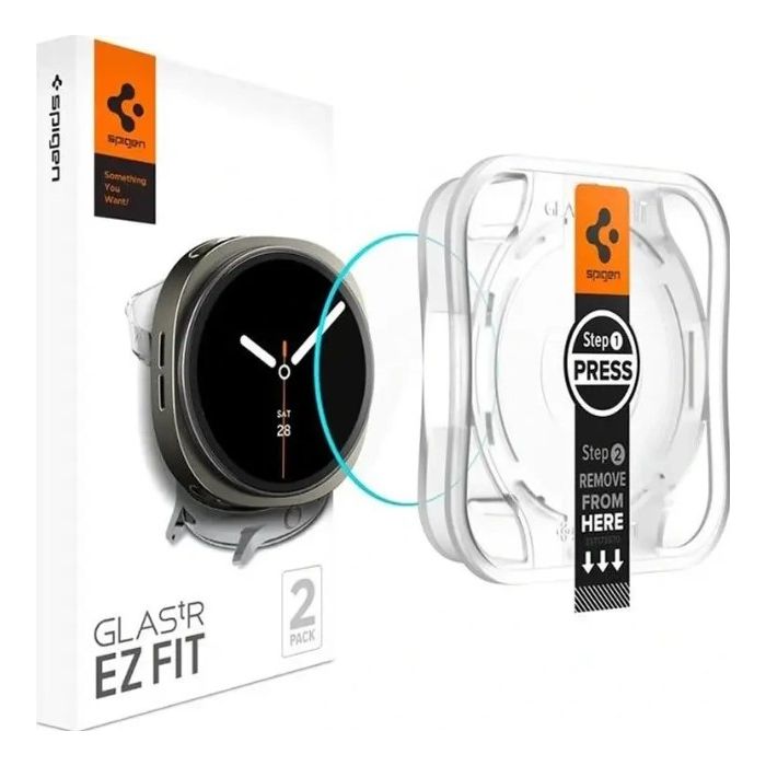 Ochranné sklo Spigen Glas.tr ez-Fit Samsung Galaxy Watch 8 40mm transparentné (2ks)