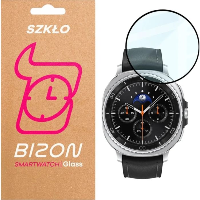 Ochranné sklo Bizon Glass Watch Edge Hybrid Samsung Galaxy Watch 8 Classic 46mm čierne