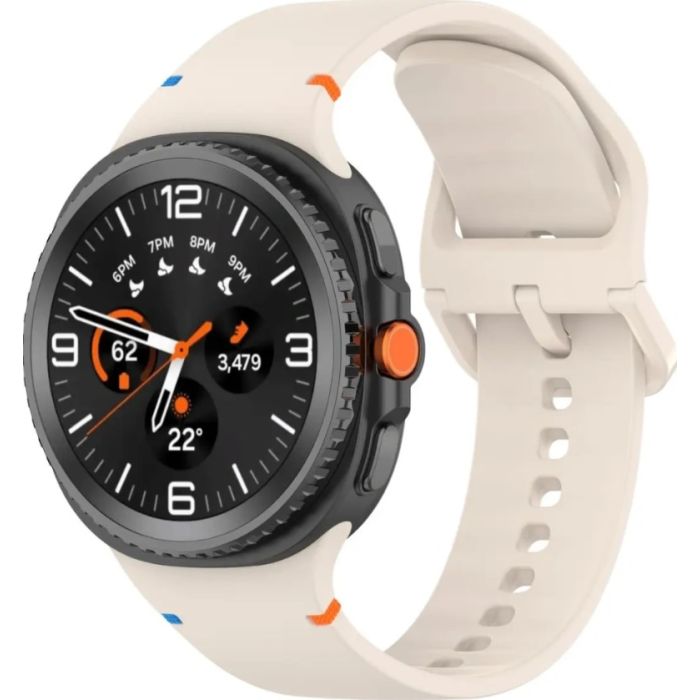 Remienok Bizon Strap Watch Silicone G Samsung Galaxy Watch 8 40mm/44mm/8 Classic 46mm béžový